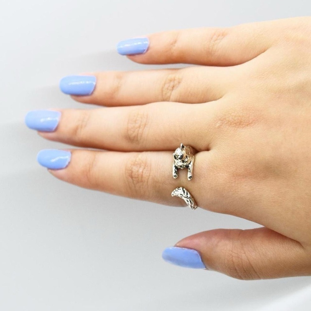 Silver Cat Ring - Picture 2 of 6